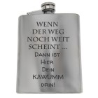 Also wer den übersieht … Flachmann gross aus Edelstahl mit individueller Gravur