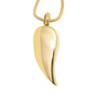 Ascheschmuck Asche Anhänger Flügel gold aus Edelstahl