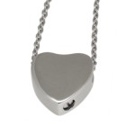 Ash pendant heart made of stainless steel HR6