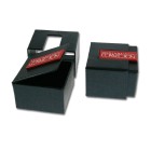 Lasergravur: Siegelring Edelstahl, goldfarben, 4eckige Fläche, Innendurchmesser 24mm