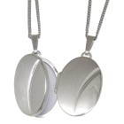Ovales Medaillon aus 925er Sterlingsilber, 26x23mm