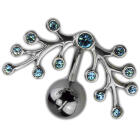 Upper Stab gebogen 925*Design mit 8mm ball