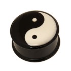 Acetal Picture Plug - Plastic - 10.0mm, YINYANG