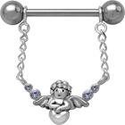 Brustwarzen Piercing ENGEL, er tr&auml;umt