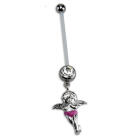 PTFE Stab mit Schwangerschaft-Motiv aus Stahl 299G