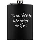 Also wer den &uuml;bersieht &hellip; Flachmann gross aus Edelstahl schwarz PVD-beschichtet mit individueller Gravur 226.4ml
