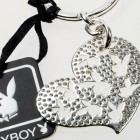 Swarovski crystal heart mit cutout bunnies key ch