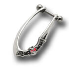 316L Helix Piercing 1.2x6m mit Silberdesign fledermaus