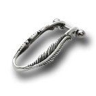316L Helix Piercing 1.2x6m mit Feder Silberdesign
