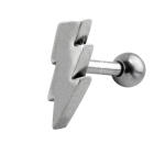 Ohrpiercing mit Blitz Design