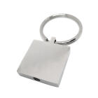 Asche Schl&uuml;sselanh&auml;nger Quadratisch aus Edelstahl