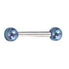 316l surgical steel Mini Barbell internal thread Colored attachment different sizes