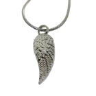 Ascheschmuck Anh&auml;nger Fl&uuml;gel Mit Gravur Edelstahl