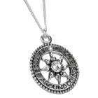 Anh&auml;nger 925 Sterling Silber, Motiv Sonne, crystal