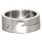 Puzzle Ring aus Edelstahl | Mechanisches Interlocking Statement-Schmuckst&uuml;ck