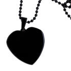 Anh&auml;nger aus 316L Stahl in Herzform, PVD beschicht