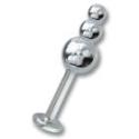 Labret mit Aufschraubaufsatz 1.6mm St&auml;rke