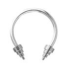 Hufeisen Piercing mit Aufschraubspitzen Pyramide 1.0 bis 1.6mm St&auml;rke