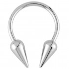 Hufeisen Piercing mit Aufschraubspitzen 1,0 bis 1,6