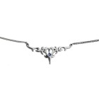 Bauchkette Back Belly Chain aus 925 Sterling Silber, aufwendiges Motiv