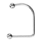 Lippen Hoop in 1.2mm St&auml;rke mit zwei Aufschraubkugeln, PFLI-3B
