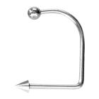 Lippen Hoop in 1.2mm St&auml;rke mit zwei Aufschraubkugeln, PFLI-3S