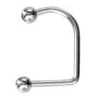 Lippen Hoop in 1.6mm St&auml;rke mit zwei Aufschraubkugeln, PFLI-4B