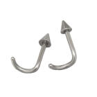 Gebogener Nasenstecker mit einer St&auml;rke von 1,0 mm und einer Spitze von 3,0 mm