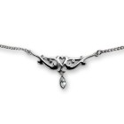 Bauchkette Back Belly Chain aus 925 Sterling Silber, fein mit Herz