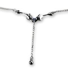 Bauchkette Back Belly Chain aus 925* Sterling Silber, Delphine