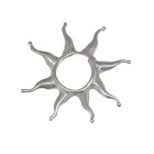 Brustclip aus 925 Sterling Silber Strahlende Mini-Sonne