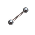 Mini Barbell Hantel1.2mm mit zwei Kunstperlen