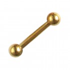 Gold-plated eyebrow rod in 1.2mm