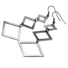 Ohrh&auml;nger aus Stahl mit Rauten