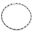 Halskette mit Stahl und Kautschuk