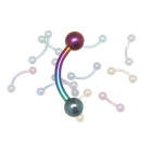 Standard Titanbanane 1.6mm St&auml;rke ohne Stein in verschiedenen L&auml;ngenn